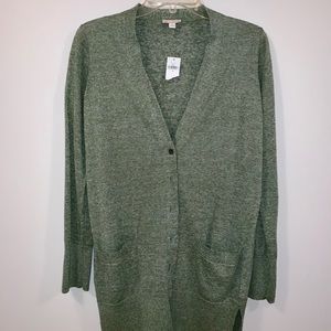 Gap | Olive Green Cardigan Sweater